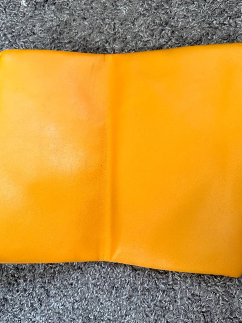 Orange and Mustard Yellow Floral Foldover Clutch - Picture 5 of 12